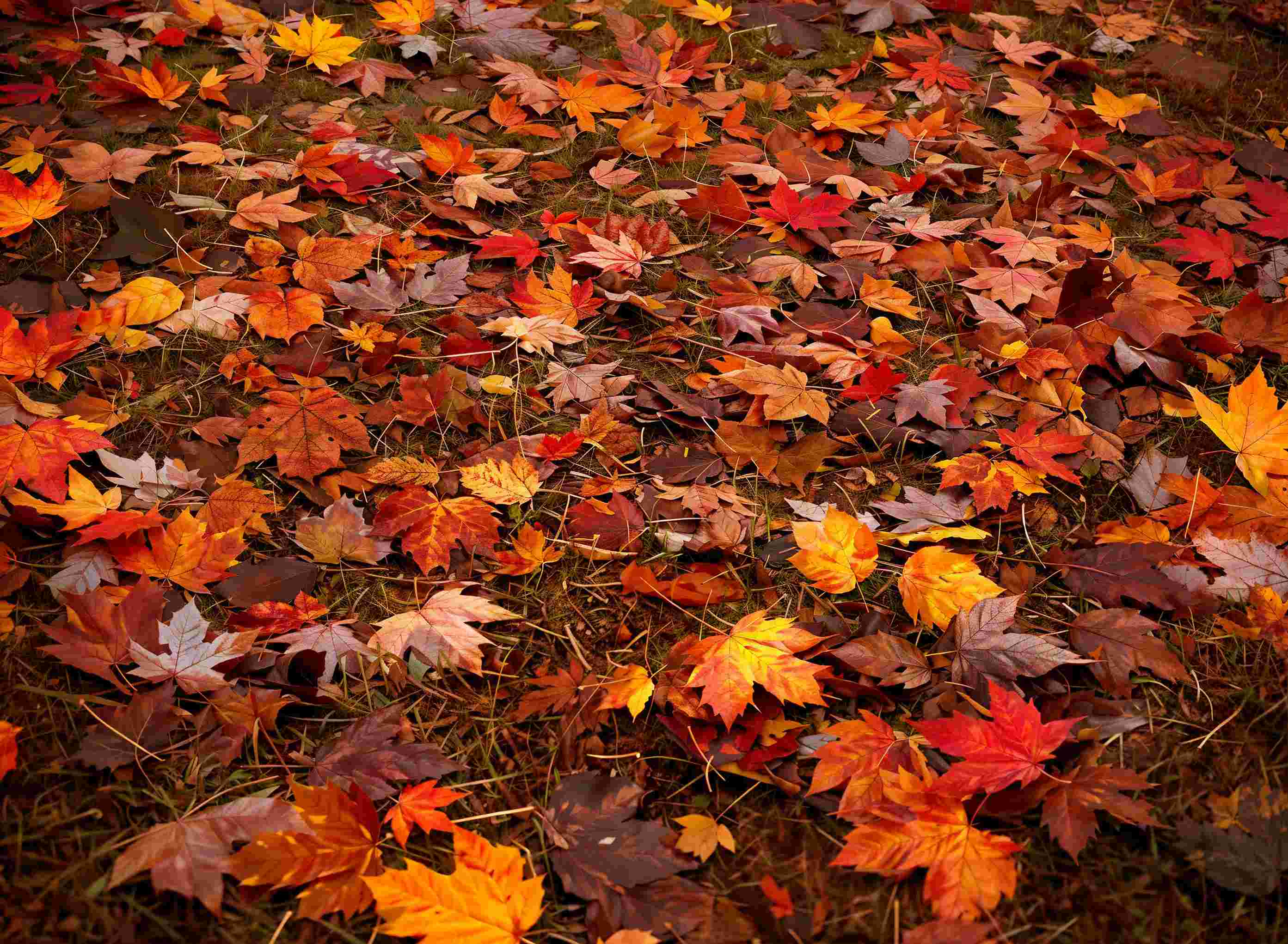 Kate Autumn Maple Leaves Vinyl Floor Backdrop -UK