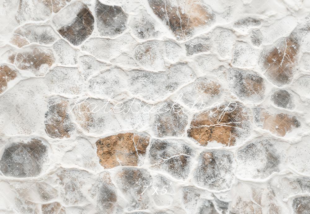 Kate Winter Snow Stone Vinyl Floor Backdrop