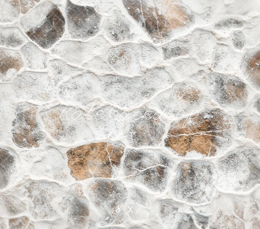 Kate Winter Snow Stone Vinyl Floor Backdrop