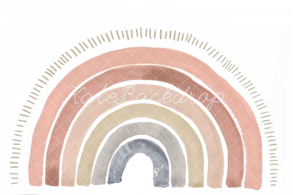 Kate Boho Rainbow Fleece Backdrop Designed by Mandy Ringe Photography -UK