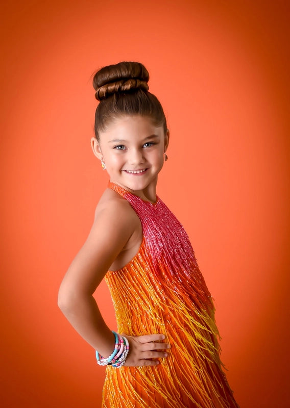 Kate Bright Orange Seamless Paper Backdrop for Photography