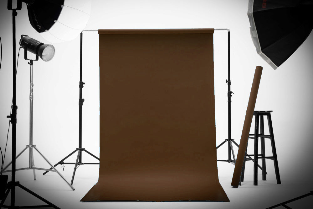 Kate Cocoa Brown Seamless Paper Backdrop for Photography