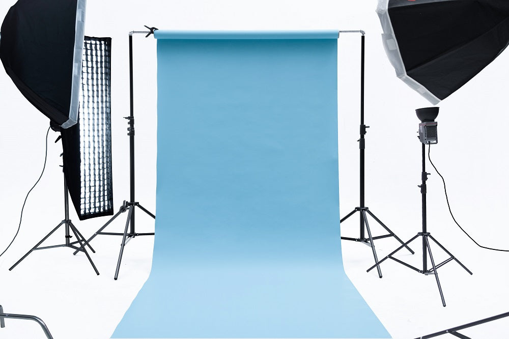 Kate Sky Blue Seamless Paper Backdrop for Photography