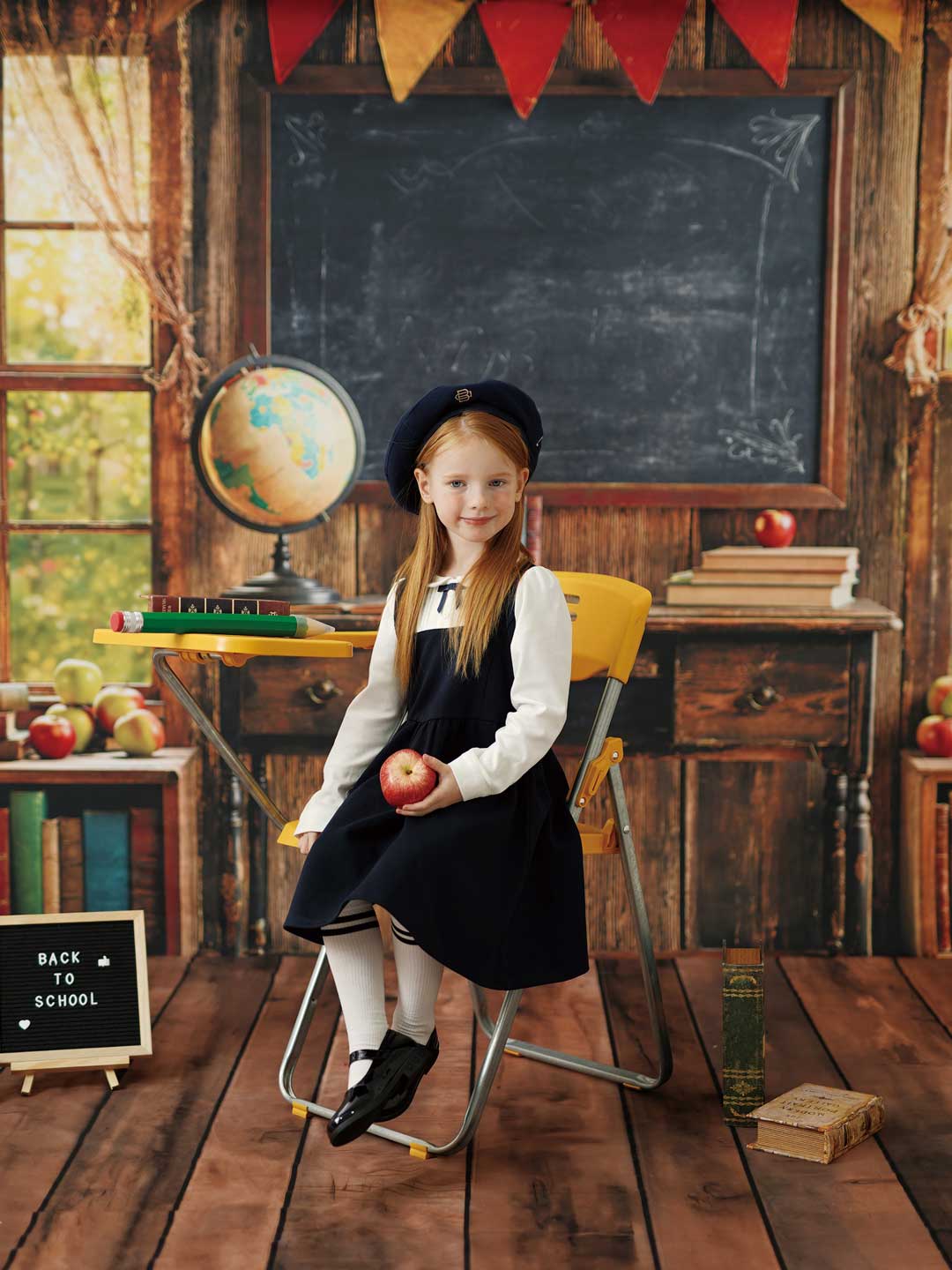 Kate Back to School Chalkboard Globe Photo Kit