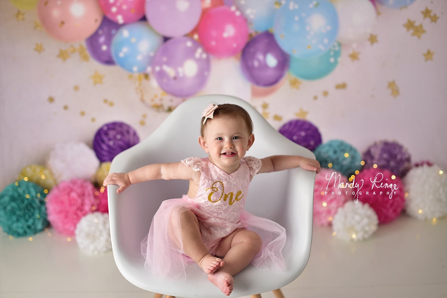 Lightning Deals Kate Birthday Balloons and Stars Backdrop Designed By Mandy Ringe Photography