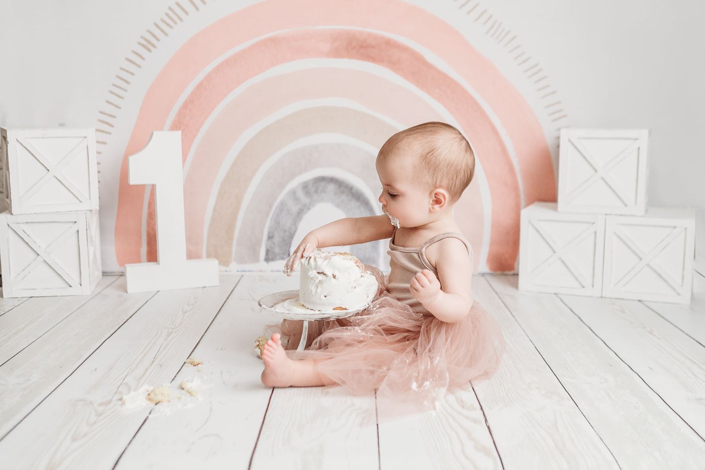 Kate Boho Rainbow Fleece Backdrop Designed by Mandy Ringe Photography