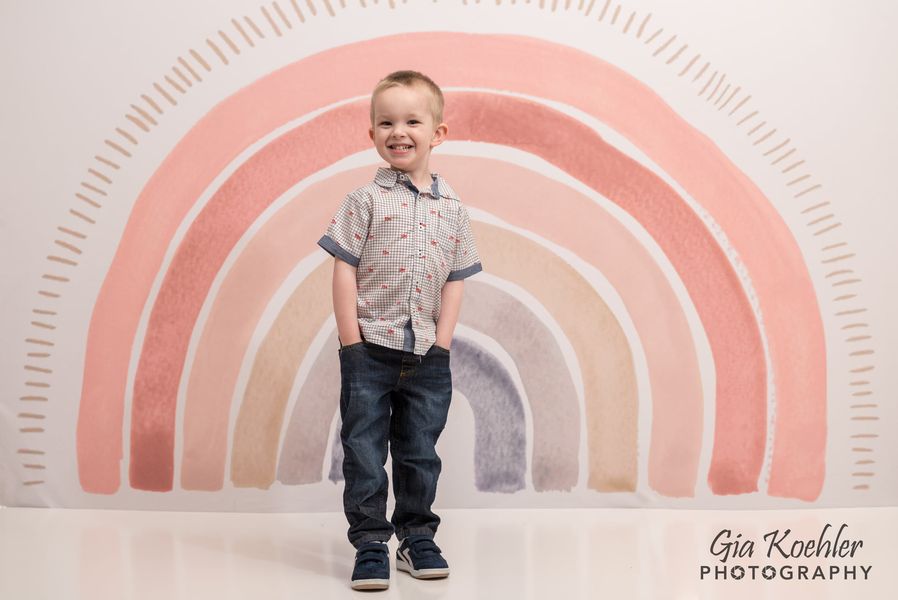 Kate Boho Rainbow Fleece Backdrop Designed by Mandy Ringe Photography -UK