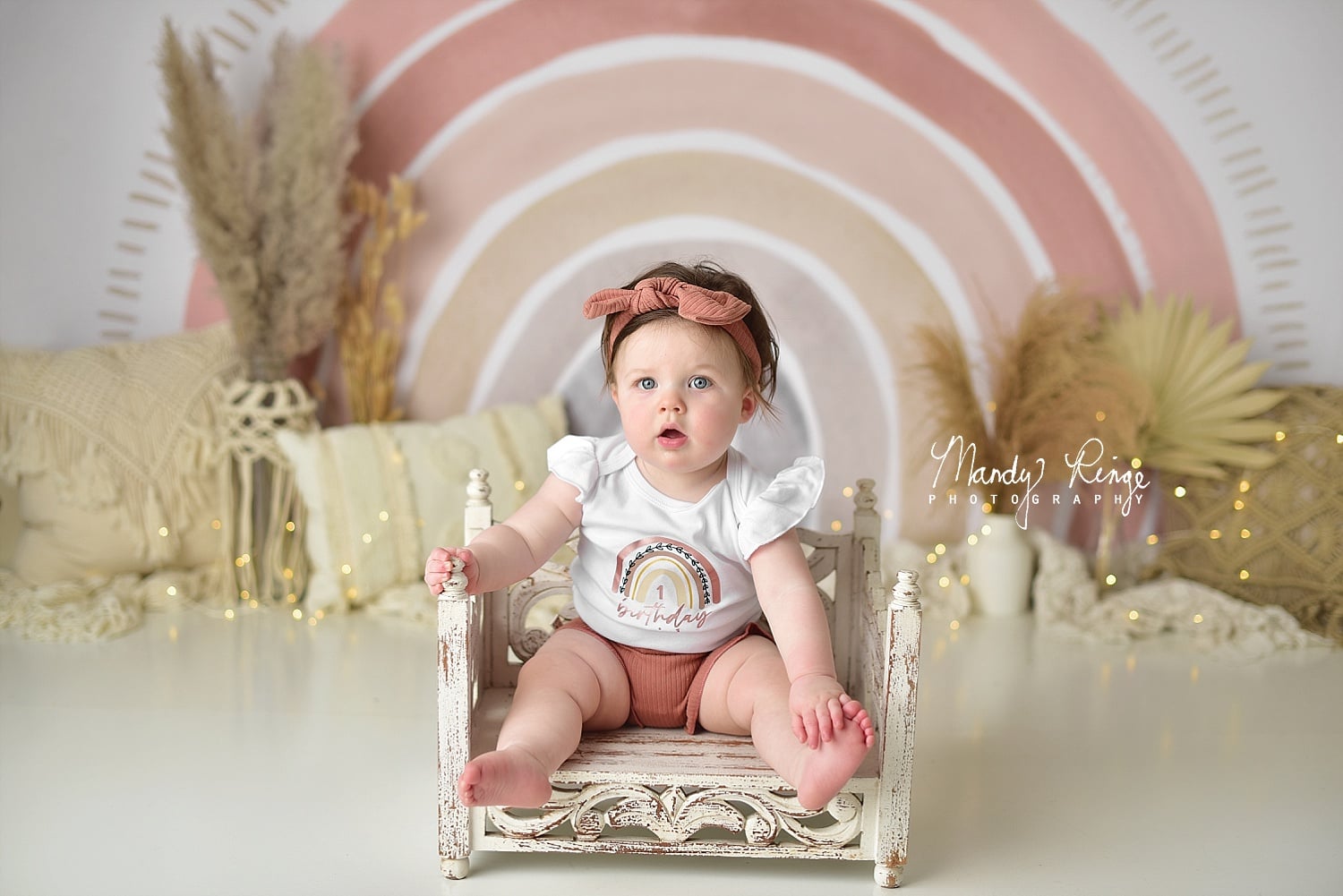 Kate Boho Rainbow Fleece Backdrop Designed by Mandy Ringe Photography