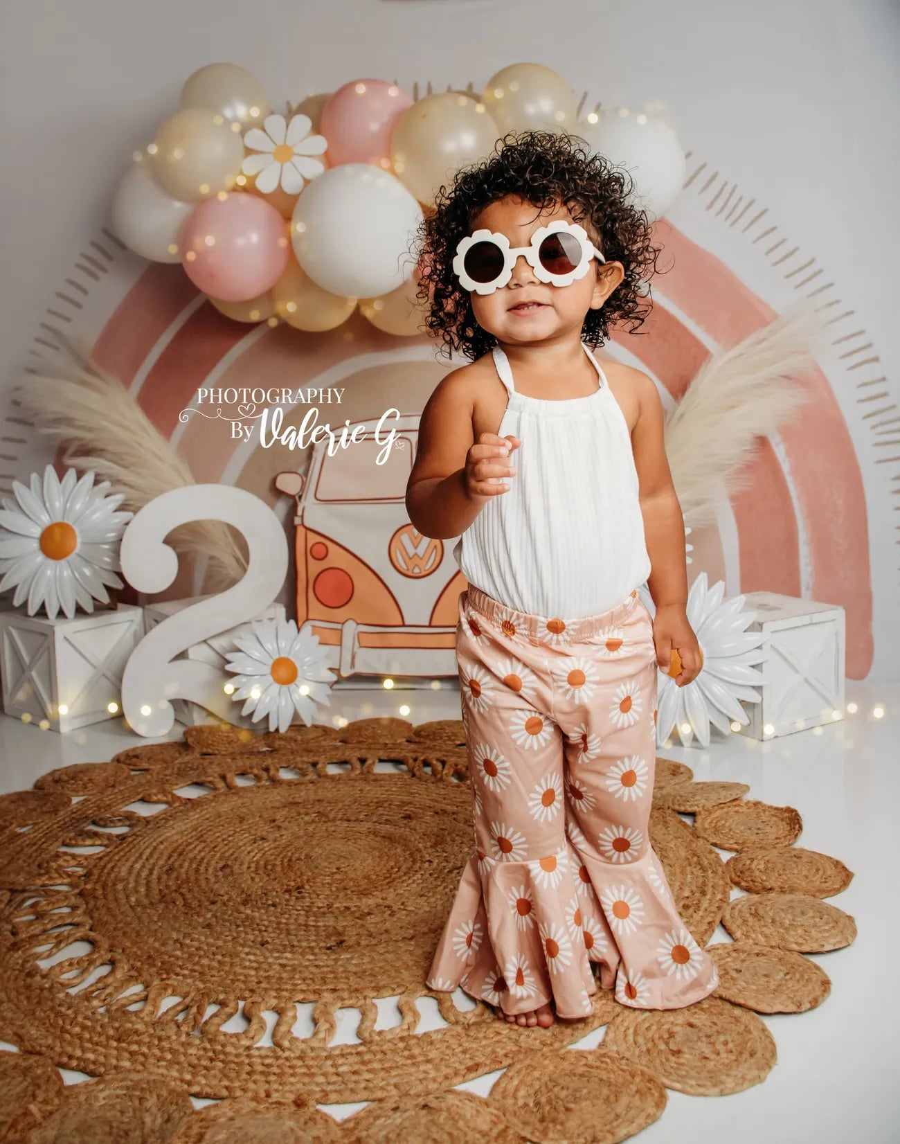 Kate Boho Rainbow Fleece Backdrop Designed by Mandy Ringe Photography -UK