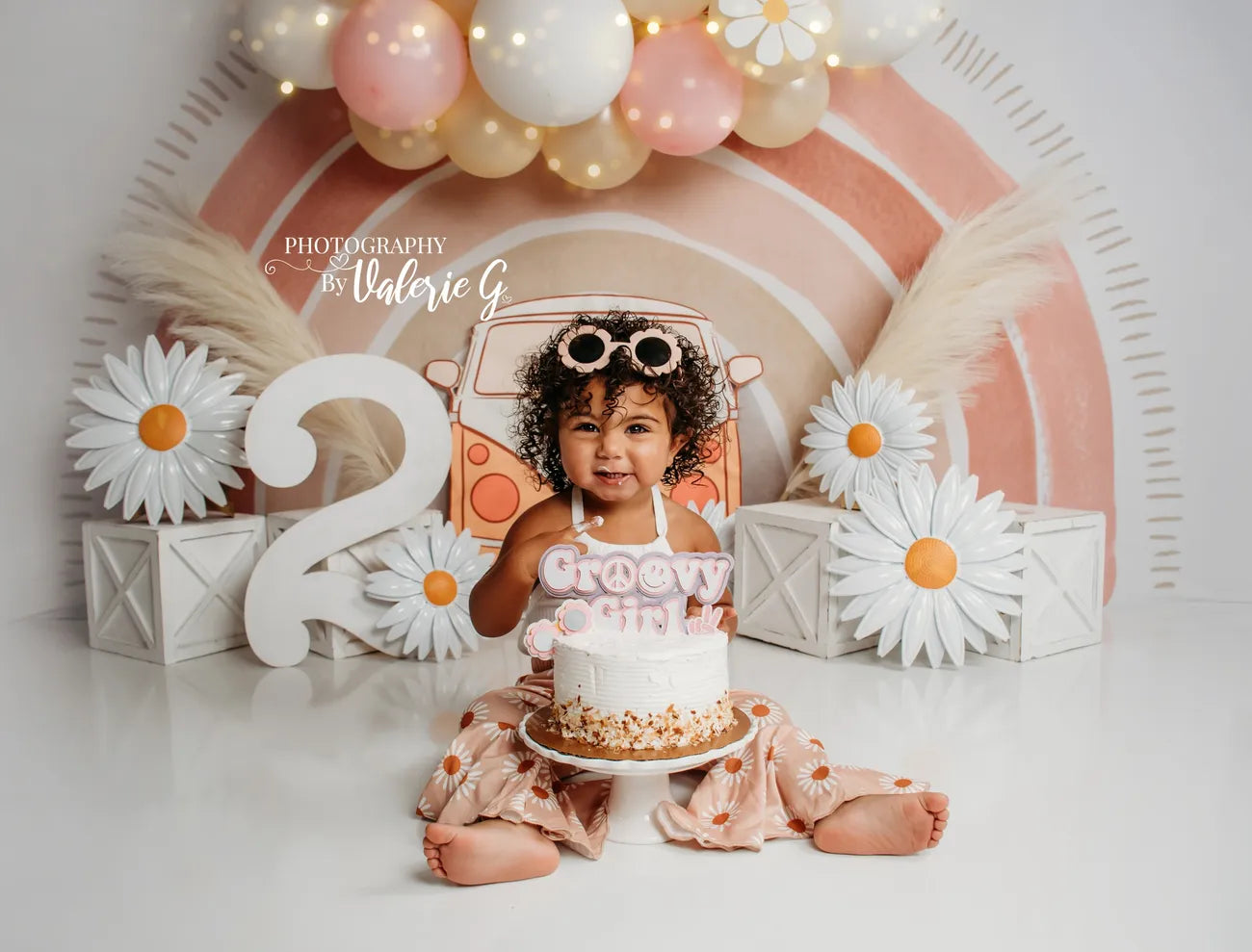 Kate Boho Rainbow Fleece Backdrop Designed by Mandy Ringe Photography -UK