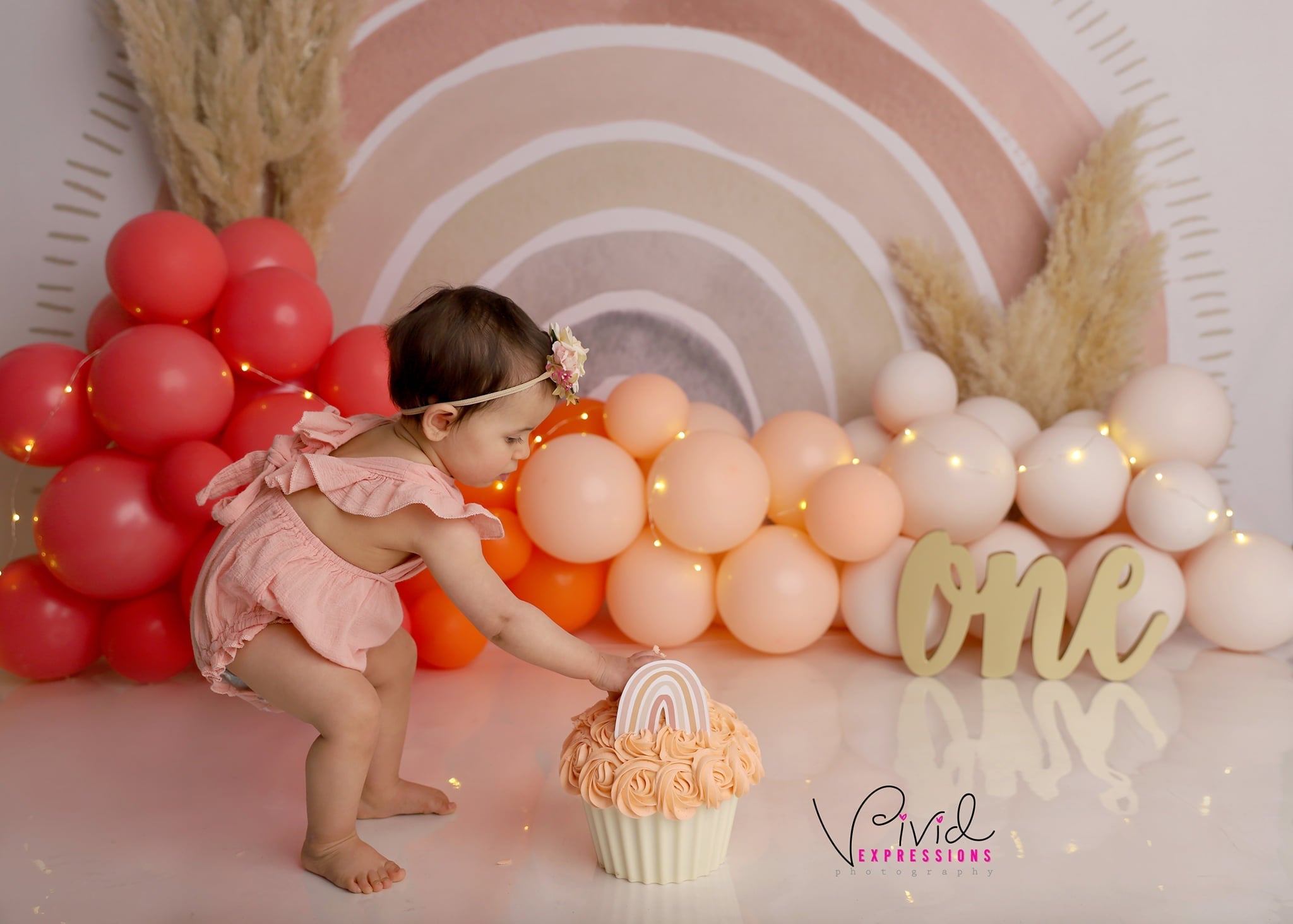 Kate Boho Rainbow Fleece Backdrop Designed by Mandy Ringe Photography