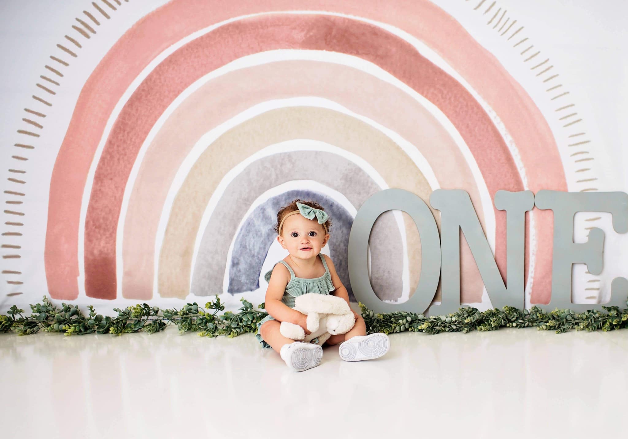 Kate Boho Rainbow Fleece Backdrop Designed by Mandy Ringe Photography