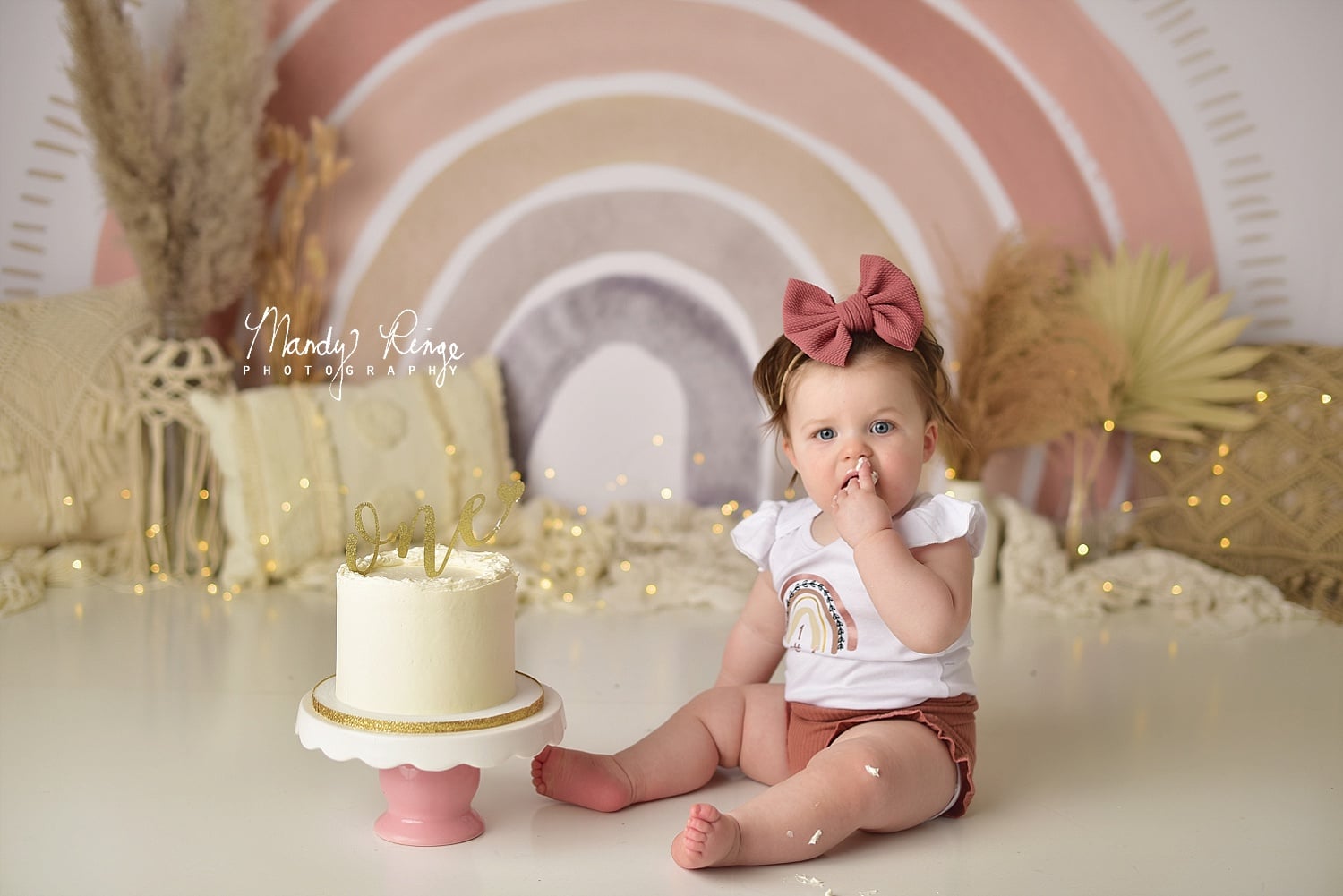 Kate Boho Rainbow Fleece Backdrop Designed by Mandy Ringe Photography