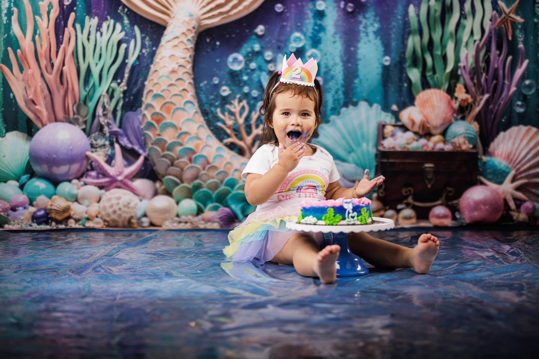 Kate Summer Mermaid Under the Sea Backdrop Designed by Emetselch