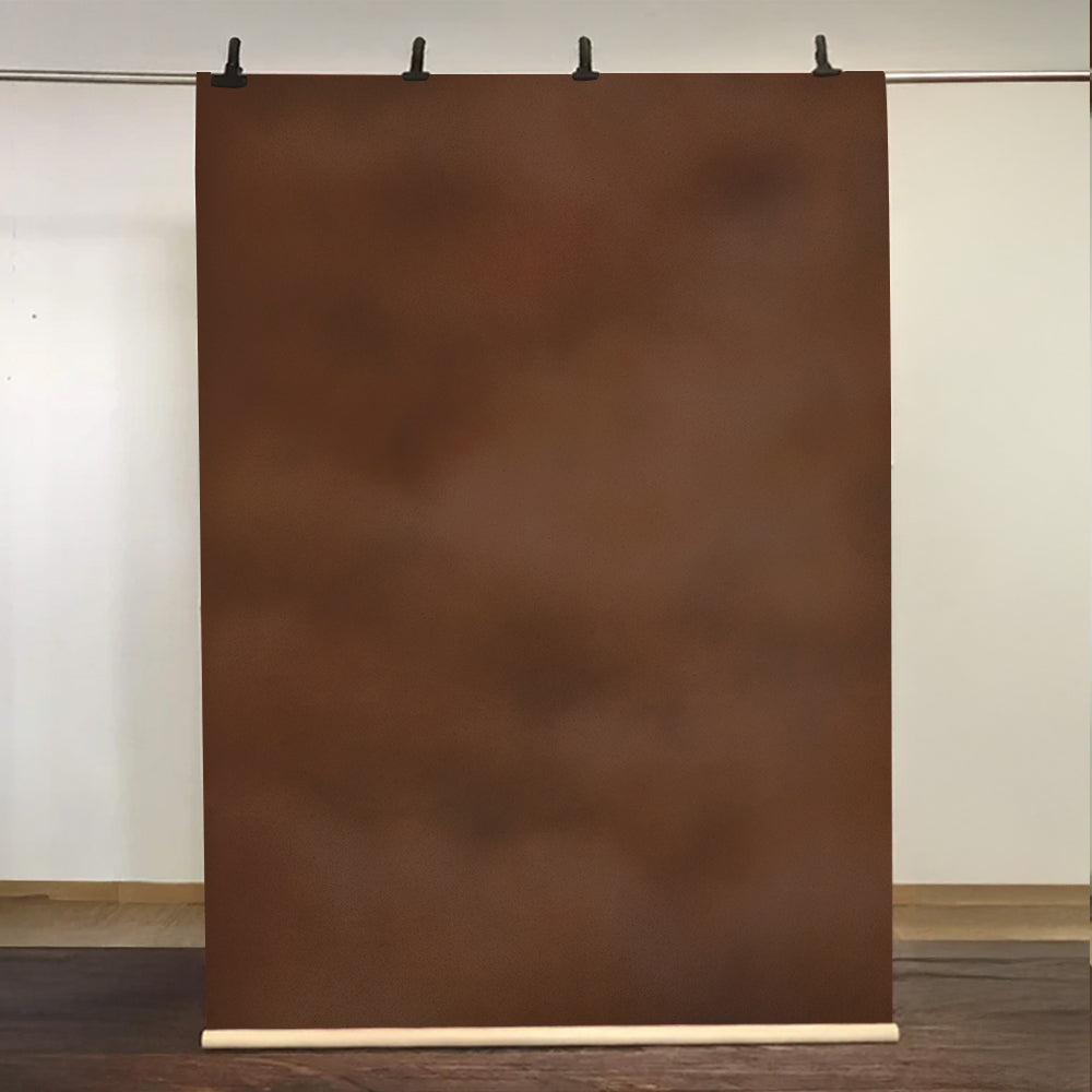 Kate Retro Brown Hand Painted Canvas Backdrop