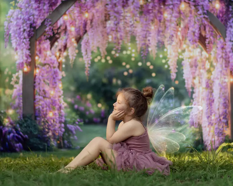 Kate Wisteria Floral Arch Garden Lights Backdrop Designed by Kate Image -UK