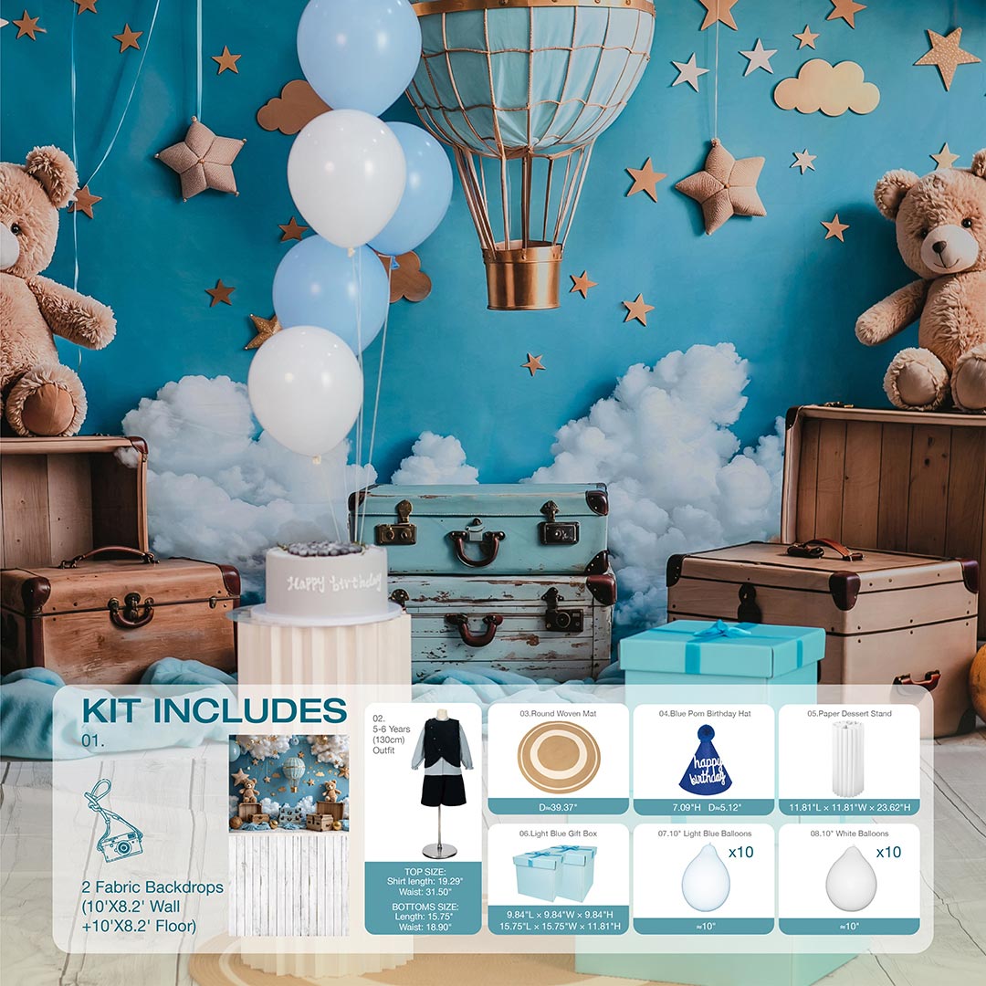 Kate Blue Birthday Photo Kit -UK