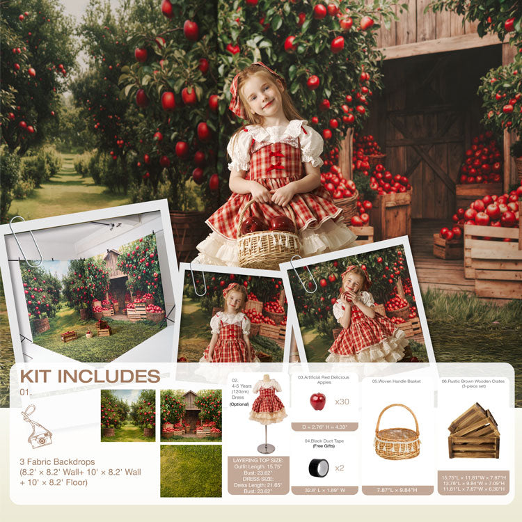 Kate Autumn Apple Orchard Roomset Photo Kit -UK