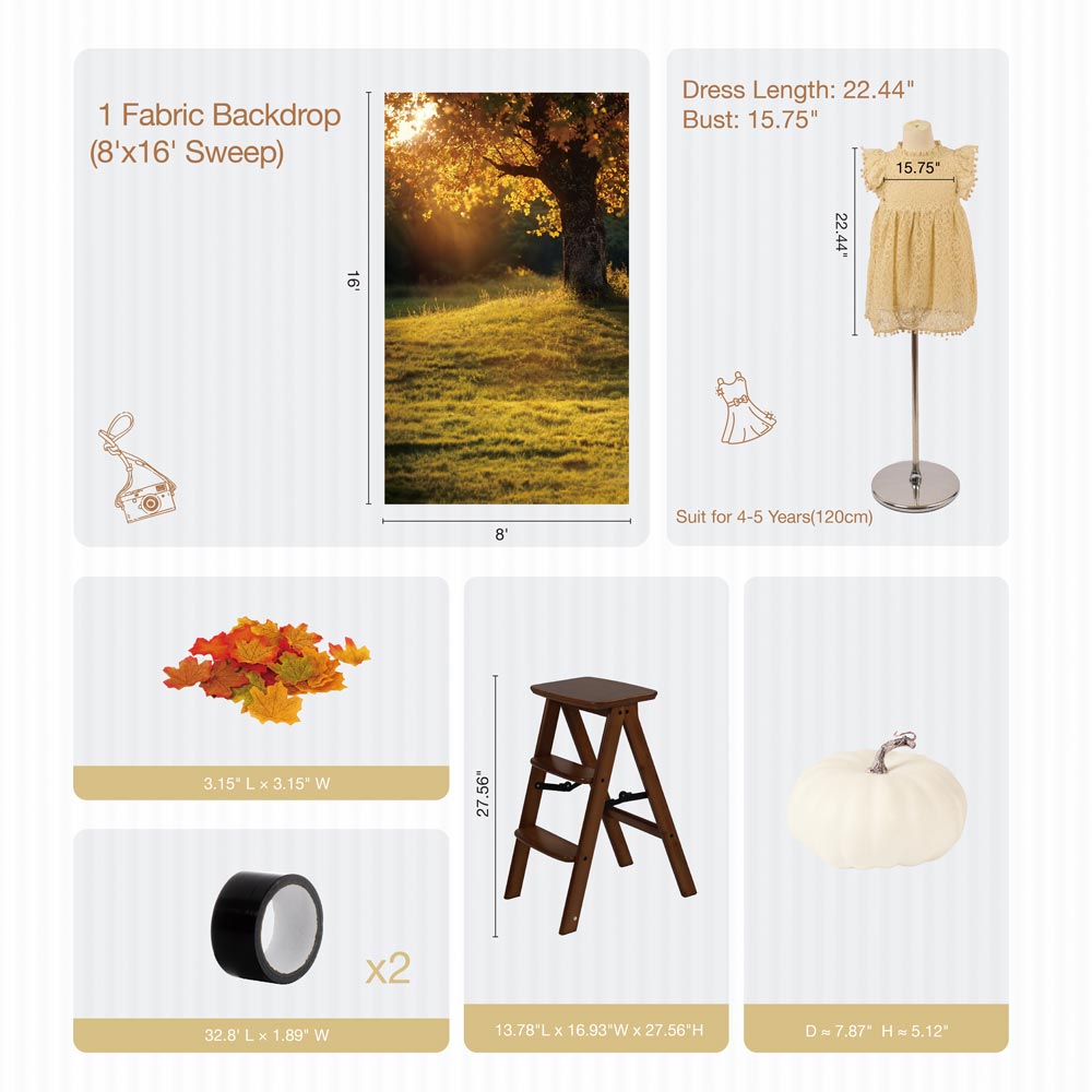 Kate Autumn Park Garden Photo Kit -UK