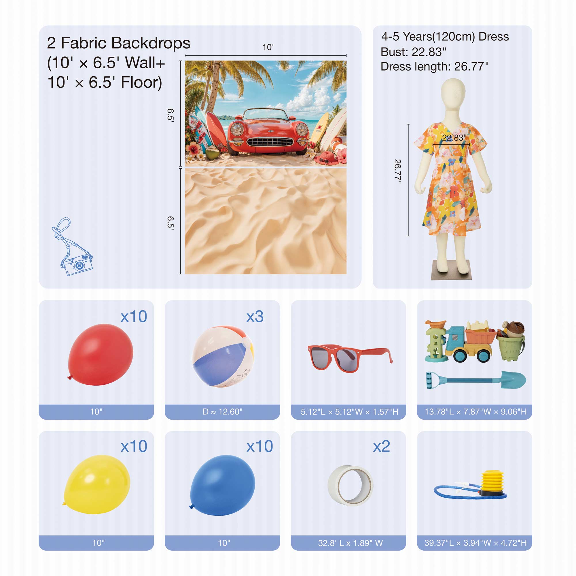 Kate Summer beach photo Kit -UK