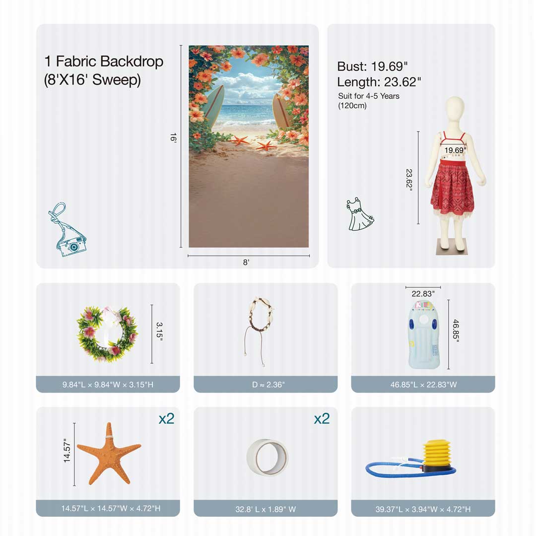 Kate Summer Beach Photo Kit -UK