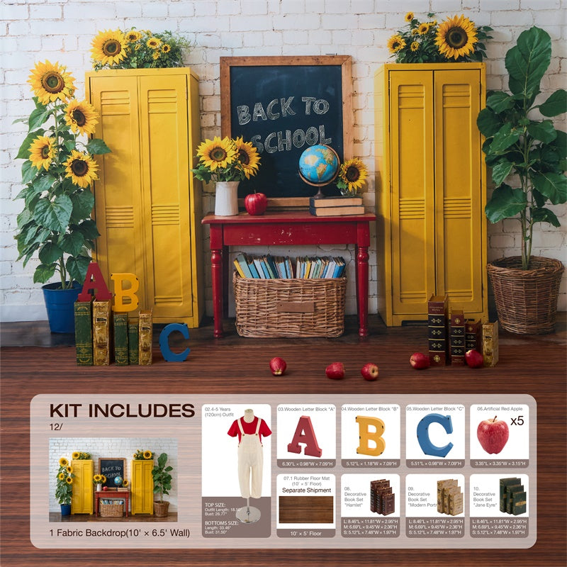 Kate Back to School Blackboard ABC Photo Kit -UK