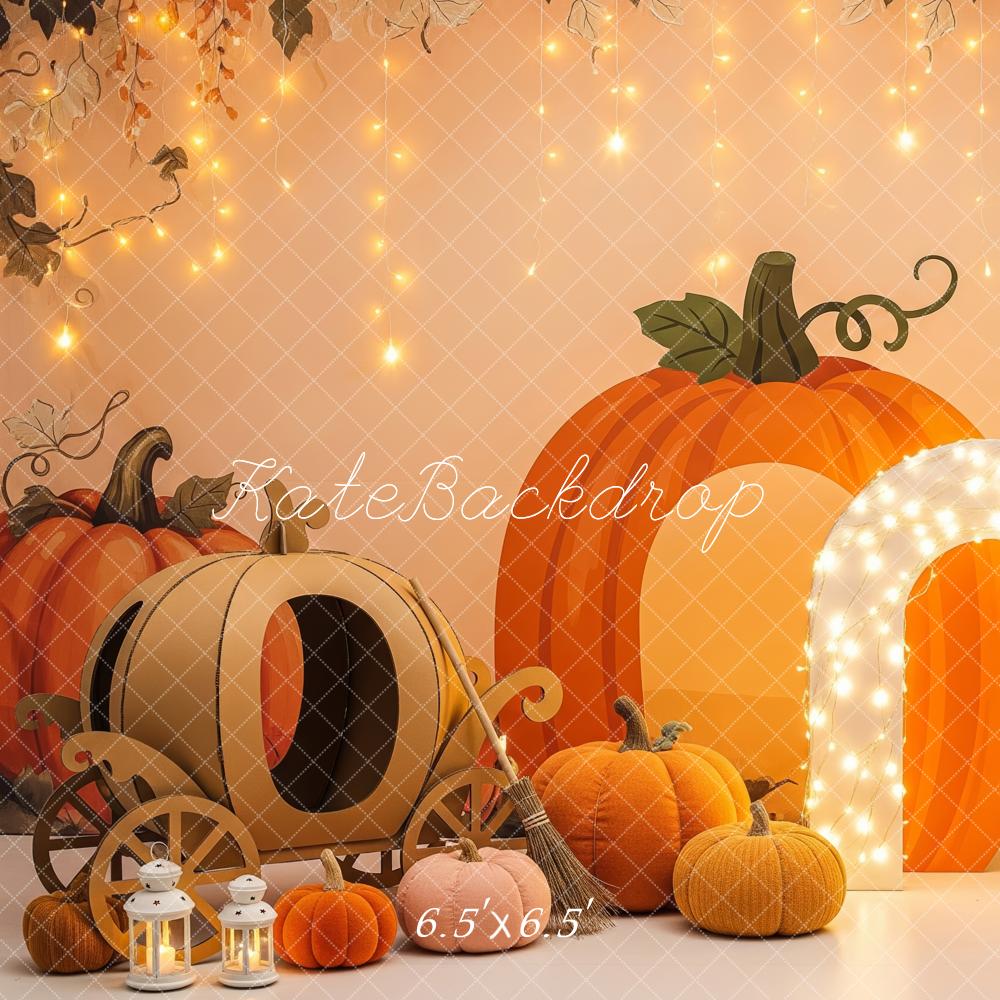 Kate Pumpkin Carriage Fairy Tale Autumn Backdrop Designed by Patty Robert