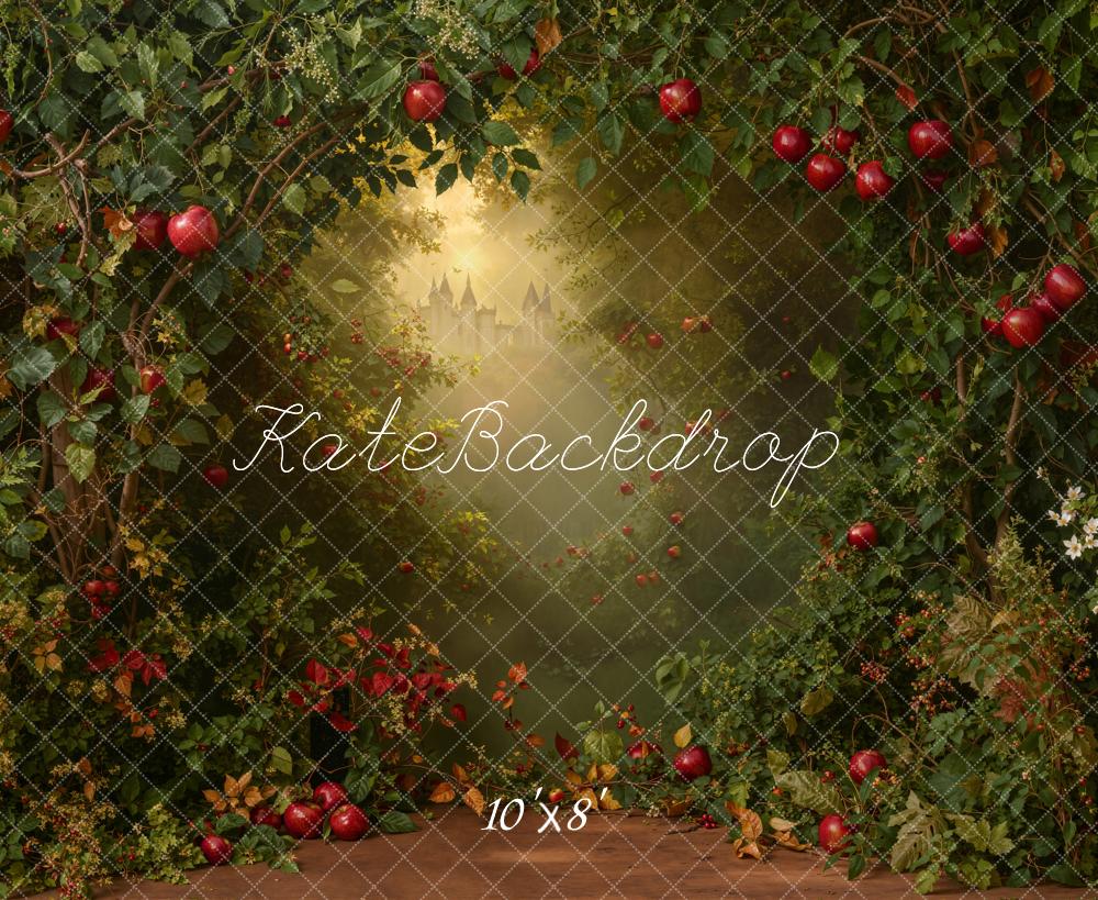 Kate Forest Apples Castle Fleece Backdrop Designed by Emetselch -UK