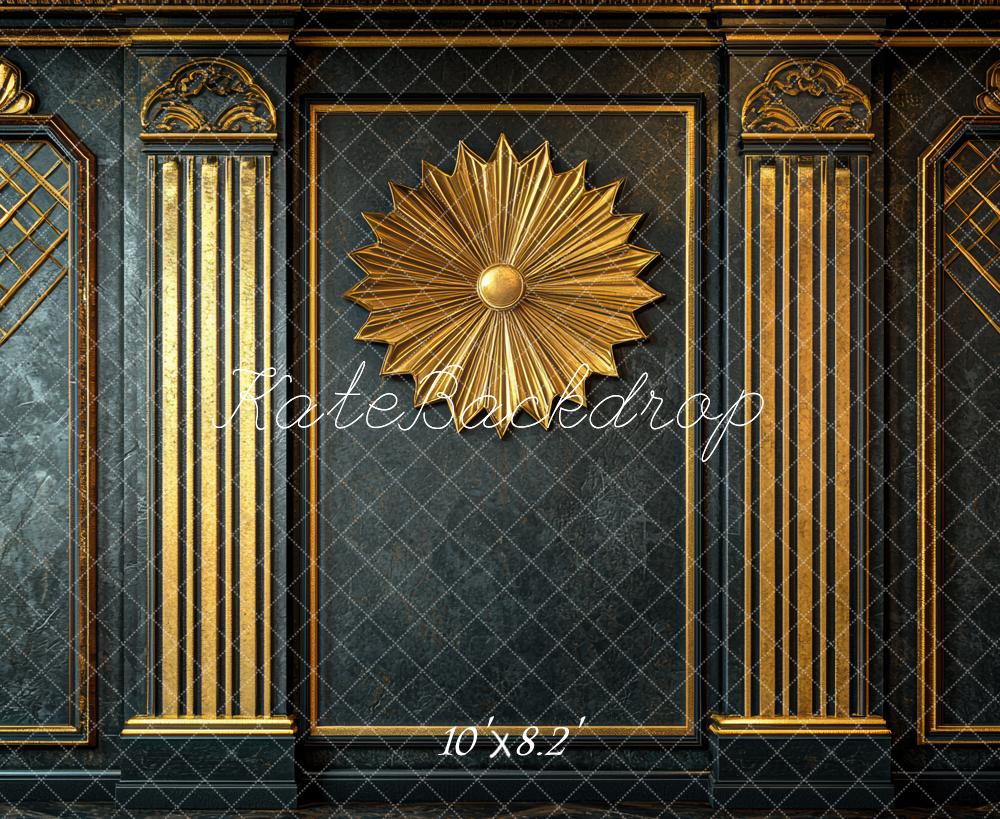 Kate Vintage Gold Ornate Wall Backdrop Designed by Mini MakeBelieve -UK
