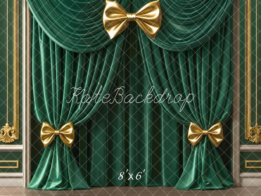 Kate Green Curtain Gold Frame Backdrop Designed by Emetselch -UK