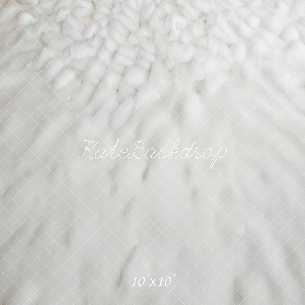 Kate Snowy Ground Texture White Floor Backdrop Designed by Emetselch -UK