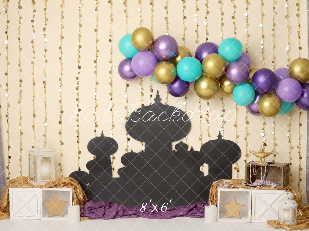 Kate Birthday Fantasy Balloons Backdrop Designed by Melissa King -UK