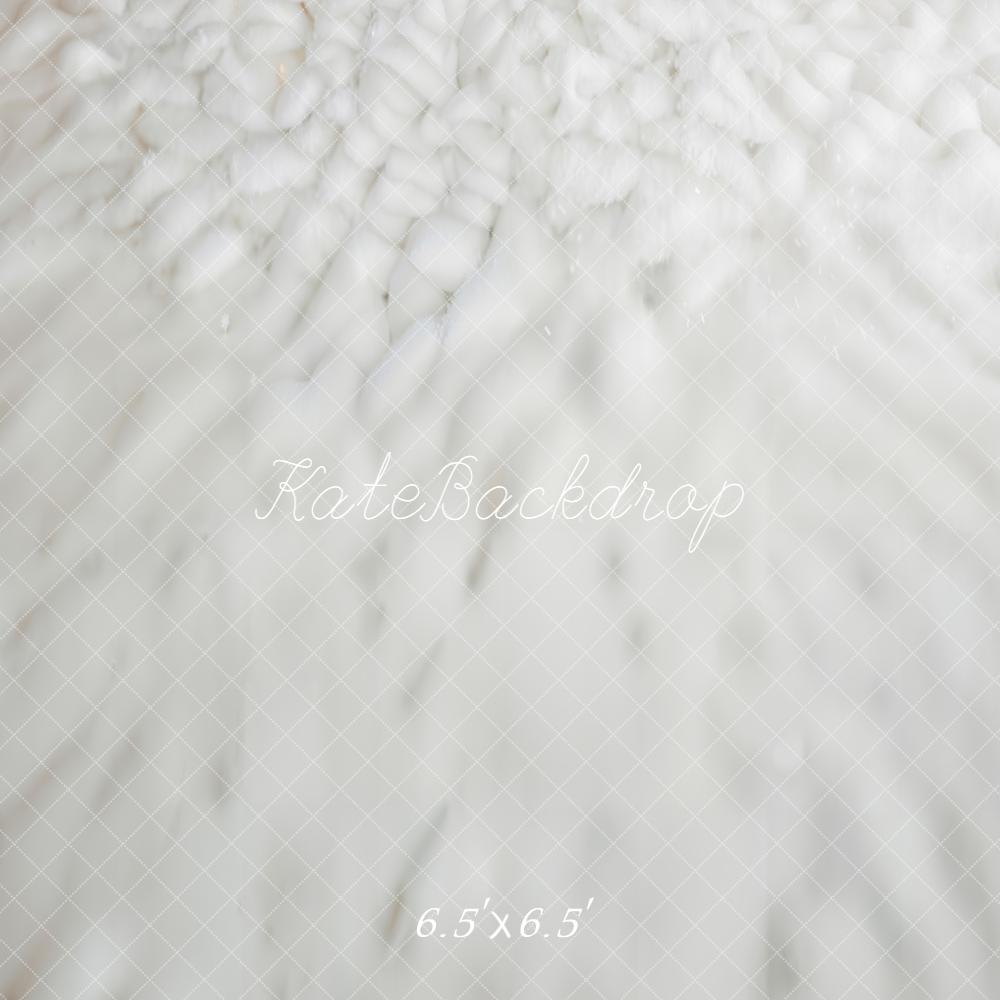 Kate Snowy Ground Texture White Floor Backdrop Designed by Emetselch -UK