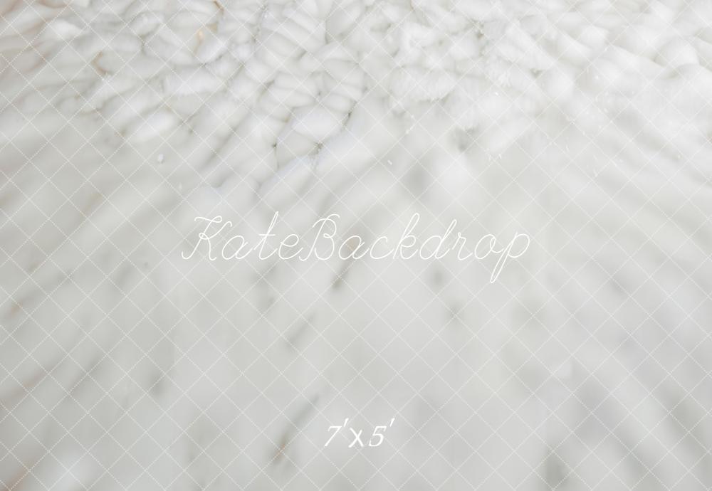 Kate Snowy Ground Texture White Floor Backdrop Designed by Emetselch -UK