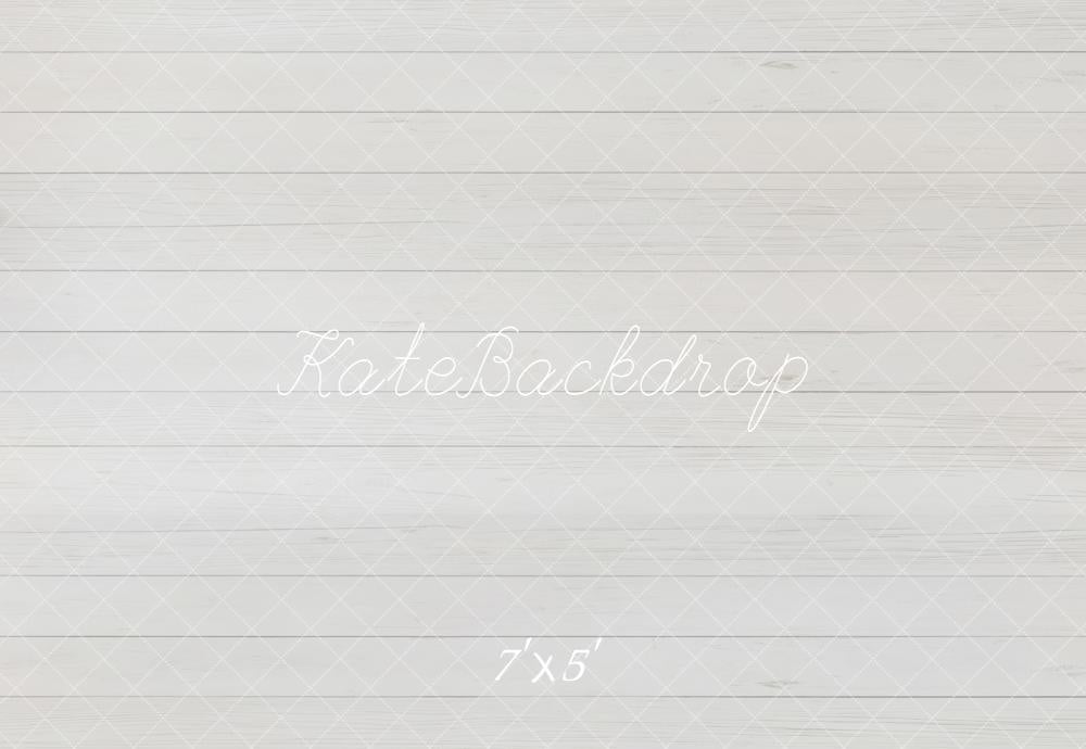 Kate White Wood Plank Texture Backdrop Designed by Emetselch -UK