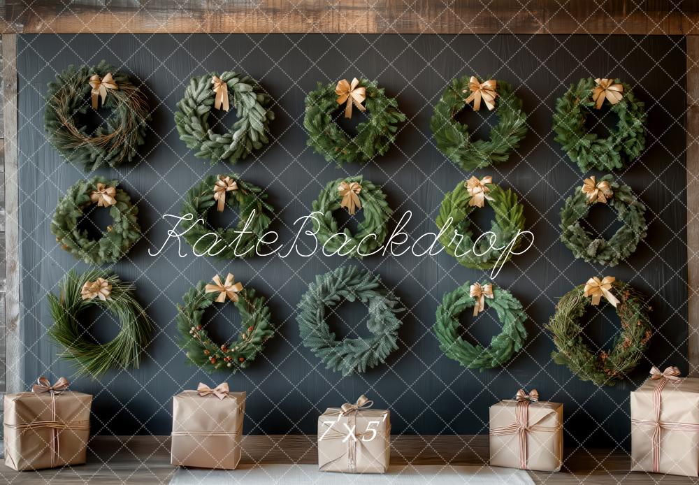 Kate Christmas Wreath Wall Greenery Gifts Backdrop Designed by Patty Robert