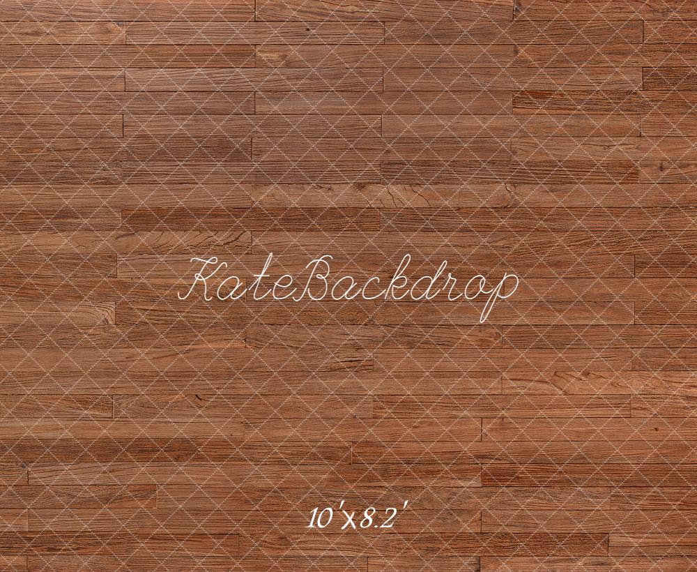 Kate Wood Texture Brown Floor Backdrop Designed by Emetselch -UK