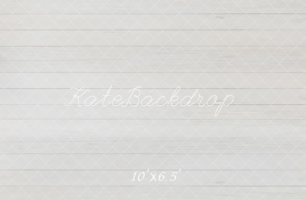 Kate White Wood Plank Fleece Backdrop Designed by Emetselch -UK