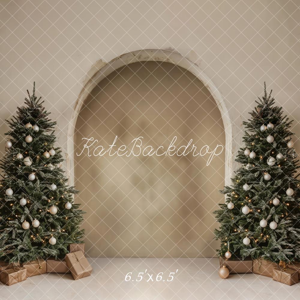 Kate Christmas Trees Archway Gifts Neutral Backdrop Designed by Emetselch -UK