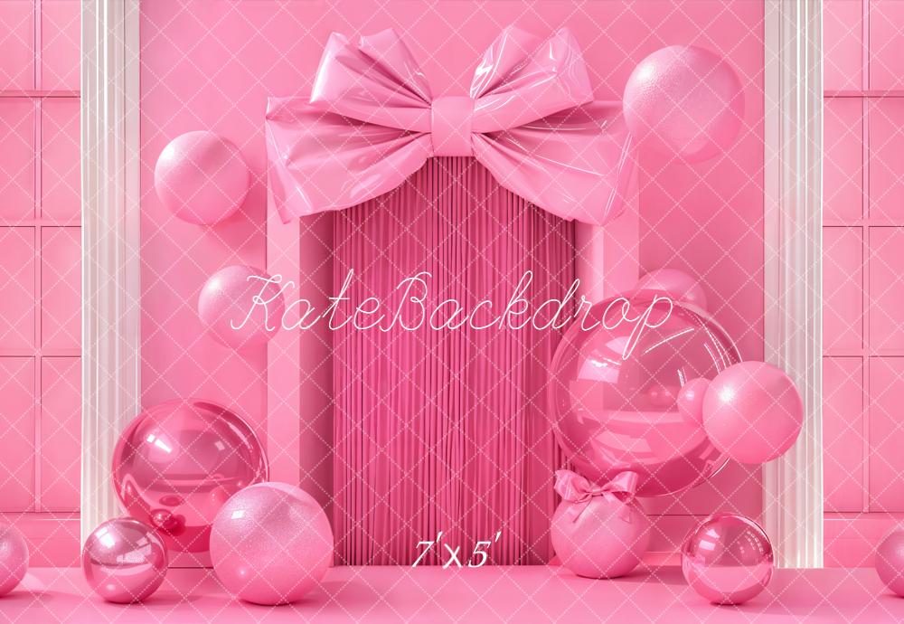 Kate Pink Gift Box Balloons Backdrop Designed by Emetselch