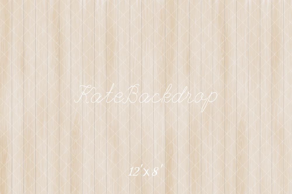 Kate Beige Wood Texture Diamond Fleece Backdrop Designed by Emetselch -UK