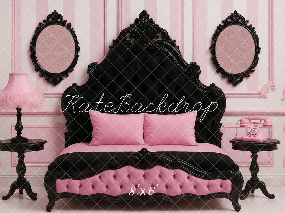Kate Pink Vintage Bed Mirrors Backdrop Designed by Ashley Paul -UK