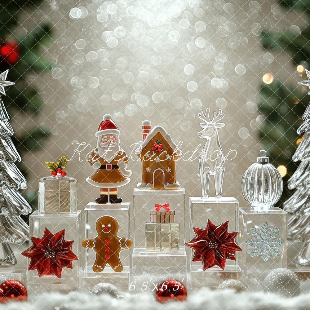 Kate Christmas Crystal Trees Presents Bokeh Backdrop Designed by Mini MakeBelieve -UK