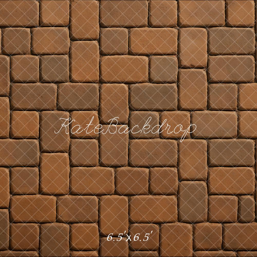 Kate Cobblestone Brick Pattern Floor Backdrop Designed by Mini MakeBelieve -UK