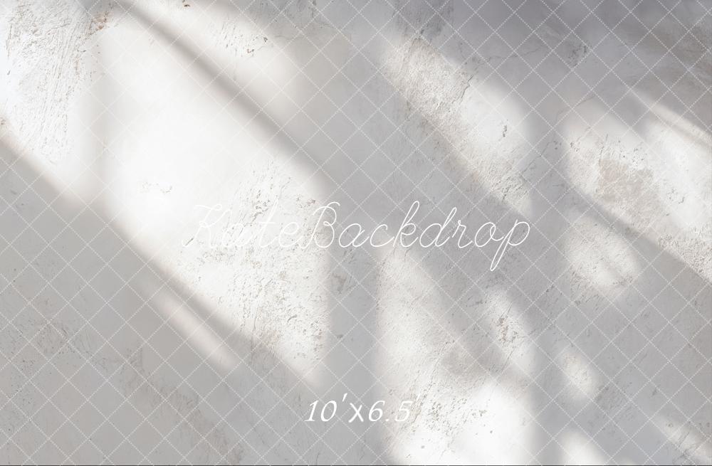 Kate White Textured Wall Shadows Fleece Backdrop Designed by Emetselch