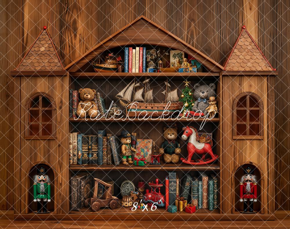 Kate Castle Cabinet Toys Vintage Fleece Backdrop Designed by Emetselch -UK