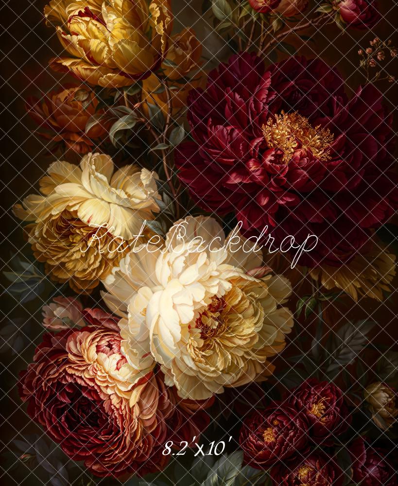 Kate Fine Art Dark Flower Backdrop Designed by Emetselch -UK
