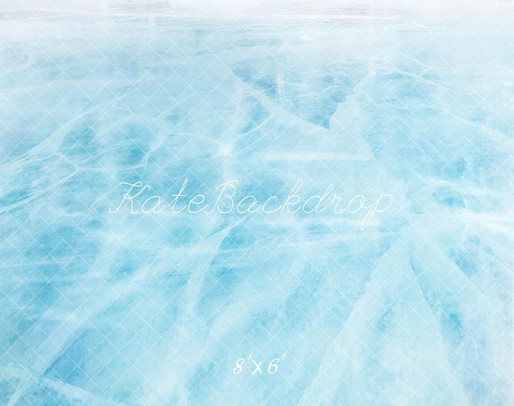 Kate Ice Blue Abstract Fleece Backdrop Designed by Emetselch -UK