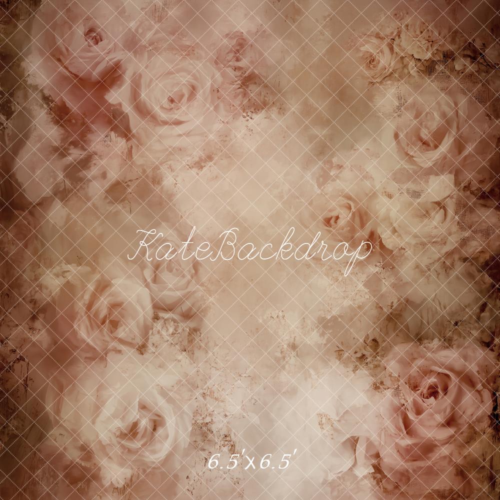 Kate Vintage Blush Roses Fine Art Backdrop Designed by Emetselch -UK