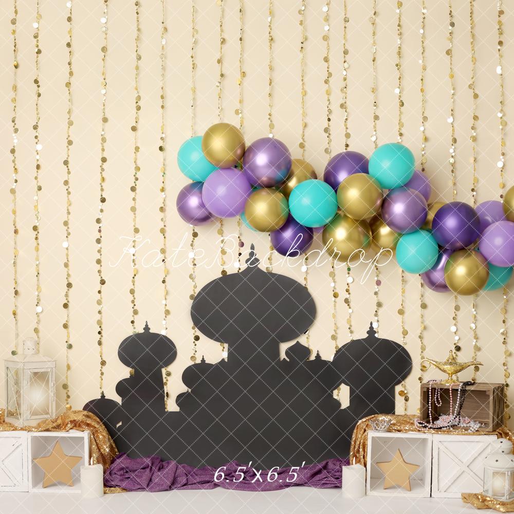 Kate Birthday Fantasy Balloons Backdrop Designed by Melissa King -UK